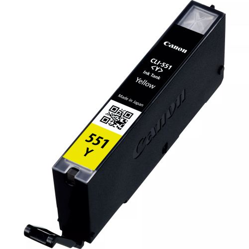 Achat Cartouches d'encre CANON 1LB CLI-551Y ink cartridge yellow standard capacity sur hello RSE