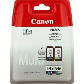 Achat Canon Multipack de cartouches d'encre PG-545/CL-546 BK/C/M/Y au meilleur prix