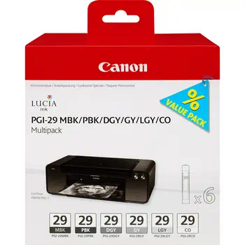 Achat Cartouches d'encre CANON PGI-29 cartouche encre noir et cinq couleurs capacite sur hello RSE