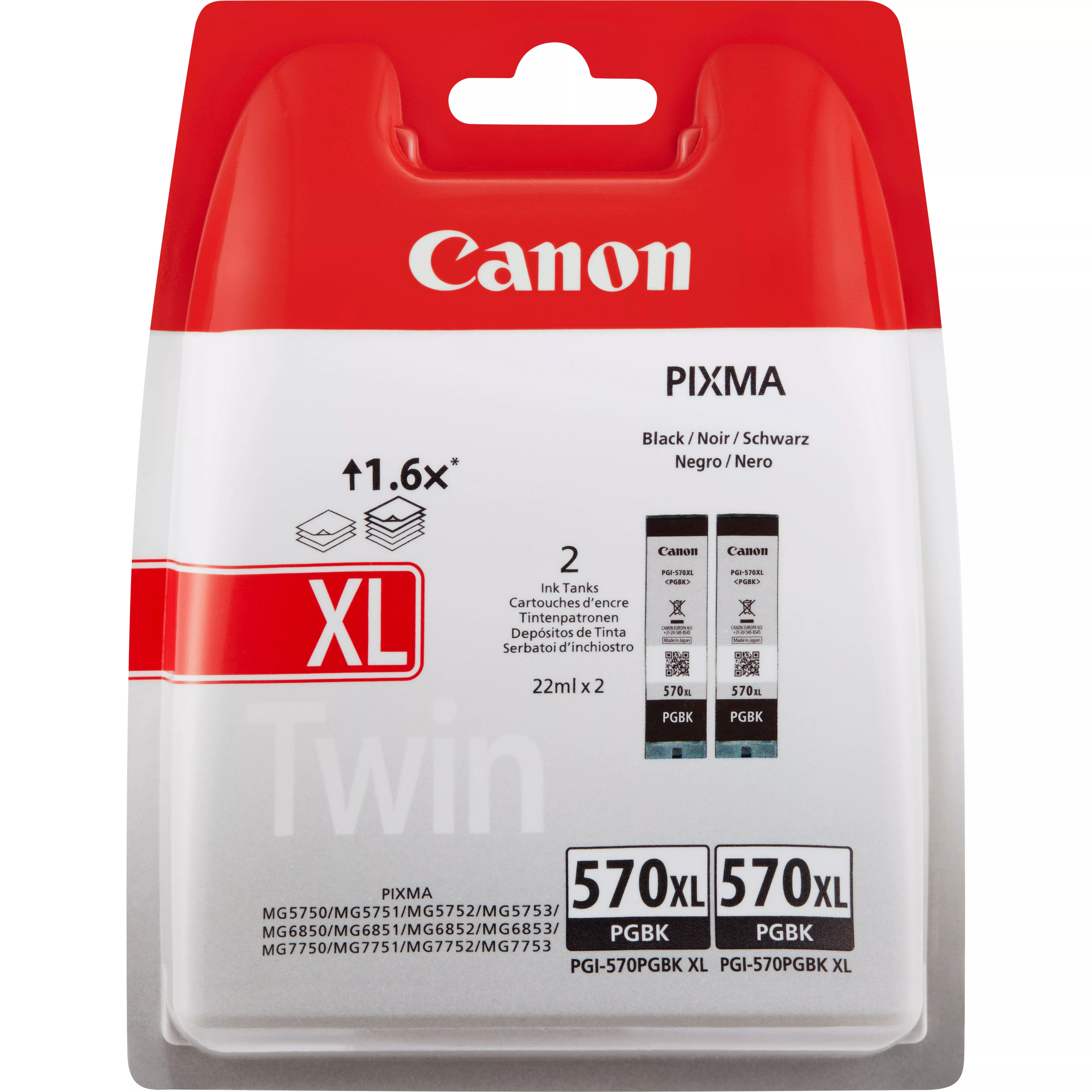 Revendeur officiel Canon Cartouche d'encre noire à haut rendement PGI-570BK