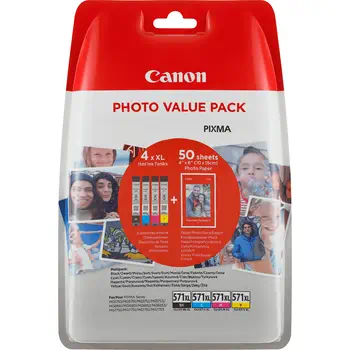 Garantie Cartouches d'encre Canon Noir, Cyan, Magenta, Jaune