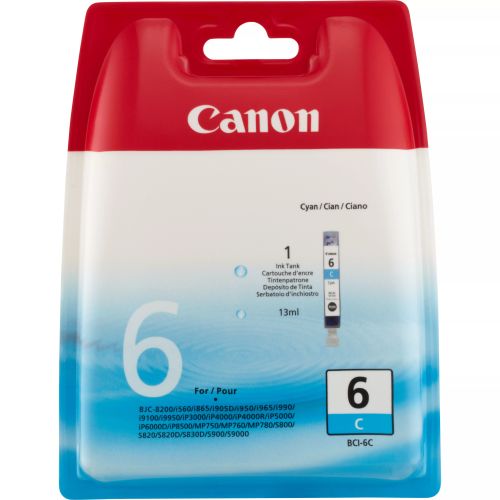 Achat CANON BCI-6C cartouche dencre cyan capacite standard et autres produits de la marque Canon