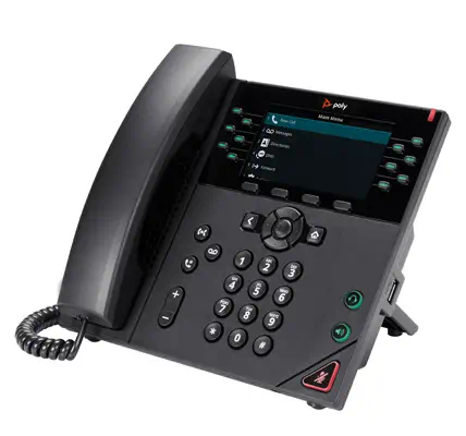Téléphone IP Poly VVX 450 à 12 lignes et compatible PoE - HP - Accessoire Réseau - visuel 3