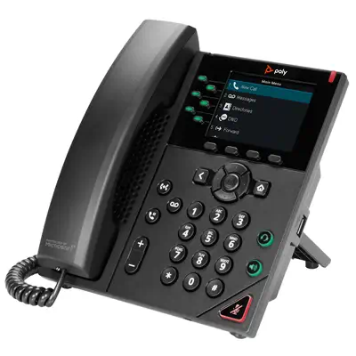 Téléphone IP Poly VVX 350 à 6 lignes et compatible PoE - Accessoire Réseau - visuel 3