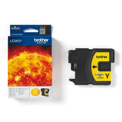 LC980Y - Cartouche d'encre Brother originale – Jaune Brother - visuel 1 - hello RSE - Performances optimales