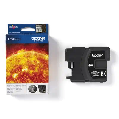 LC980BK - Cartouche d'encre Brother originale – Noir Brother - visuel 1 - hello RSE - Performances optimales