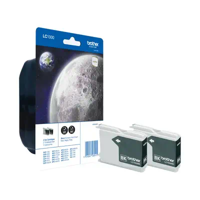 Pack de cartouches d'encre LC1000BKBP2 Brother originales – Noir - Cartouches d'encre - visuel 1