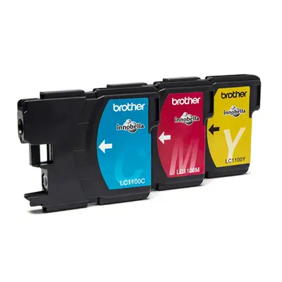 Brother LC1100RBWBP cartouche d'encre 3 pièce(s) Original Cyan, Magenta, Jaune - Cartouches d'encre - visuel 2