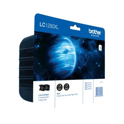 Brother LC1280XLBKBP2 cartouches jet d'encre noires - Cartouches d'encre - visuel 1