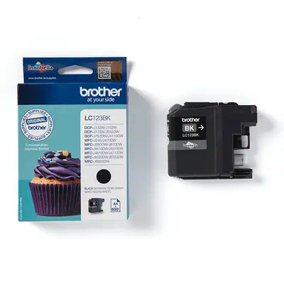 LC123BK - Cartouche d'encre Brother originale – Noir Brother - visuel 1 - hello RSE - Performances optimales