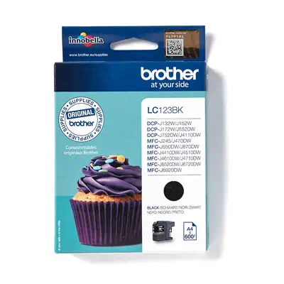 LC123BK - Cartouche d'encre Brother originale – Noir - Cartouches d'encre - visuel 1