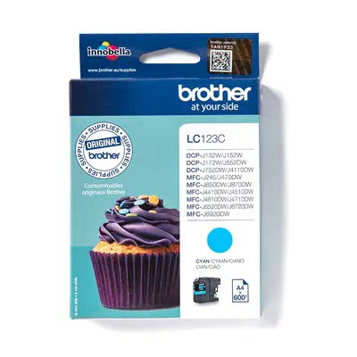 LC123C - Cartouche d'encre Brother originale – Cyan - Cartouches d'encre - visuel 1