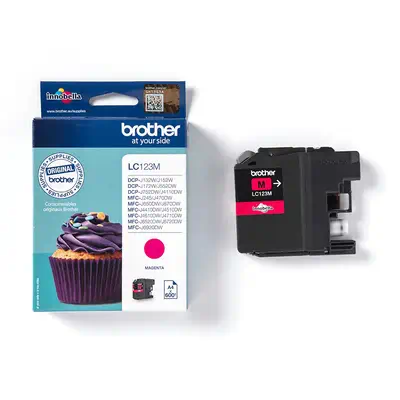 LC123M - Cartouche d'encre Brother originale – Magenta - Cartouches d'encre - visuel 3