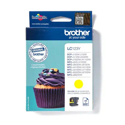 LC123Y - Cartouche d'encre Brother originale – Jaune - Cartouches d'encre - visuel 1