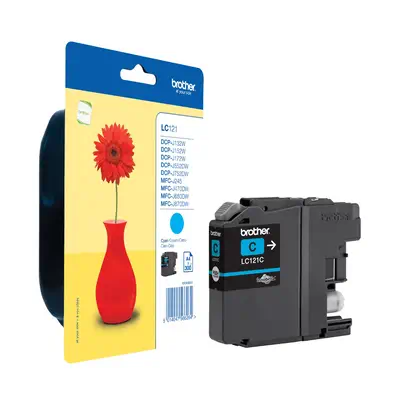 Brother LC121CBP cartouche d'encre 1 pièce(s) Original Rendement standard Cyan - Toner - visuel 1