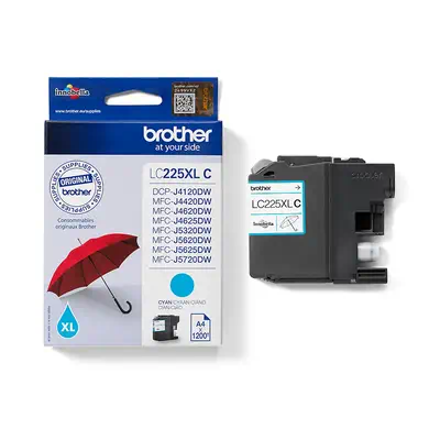 LC225XLC - Cartouche d'encre Brother originale - Cyan - Cartouches d'encre - visuel 3
