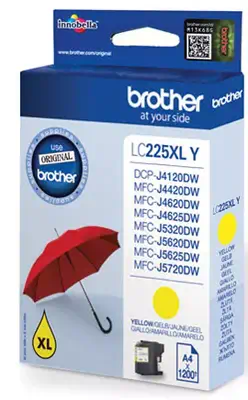 Vente BROTHER LC-225XL cartouche dencre jaune haute capacité au meilleur prix