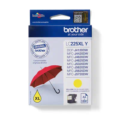 LC225XLY - Cartouche d'encre Brother originale - Jaune - Cartouches d'encre - visuel 1
