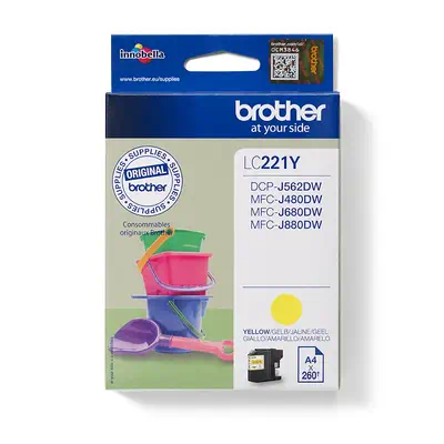 LC221Y - Cartouche d'encre Brother originale - Jaune - Cartouches d'encre - visuel 1