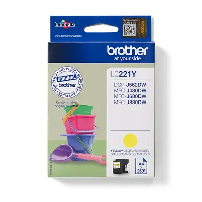 LC221Y - Cartouche d'encre Brother originale - Jaune - Cartouches d'encre - visuel 1