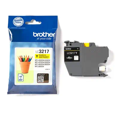 LC3217Y - Cartouche d'encre Brother originale – Jaune Brother - visuel 1 - hello RSE - Obtenez des performances d'impression optimales