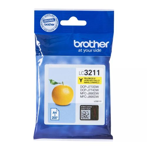Vente BROTHER LC3211Y Yellow ink cartridge with a capacity of au meilleur prix