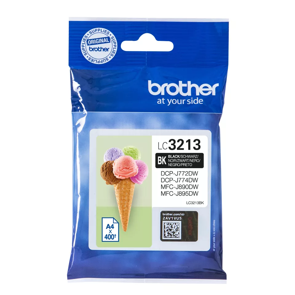 Achat Cartouches d'encre BROTHER LC3213BK High capacity 400-page black ink