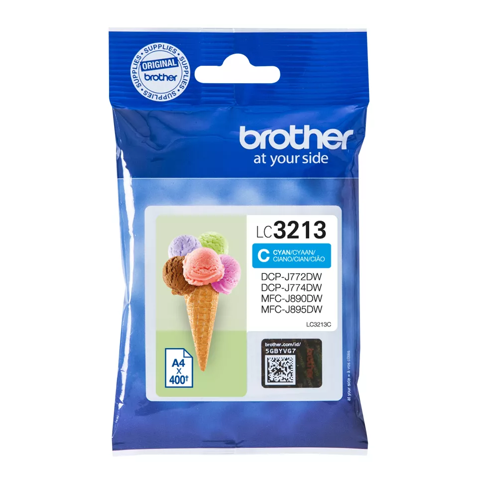 Achat BROTHER LC3213C High capacity 400-page cyan ink au meilleur prix