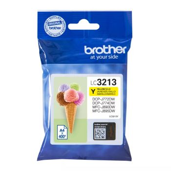 Achat BROTHER LC3213Y High capacity 400-page yellow ink cartridge au meilleur prix
