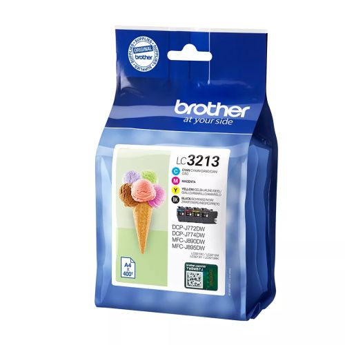 Vente Cartouches d'encre BROTHER LC3213VAL Pack of 4 cartridges black cyan