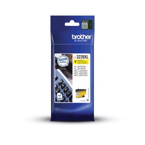 Revendeur officiel BROTHER LC-3239XLY Yellow Ink 5000 pages