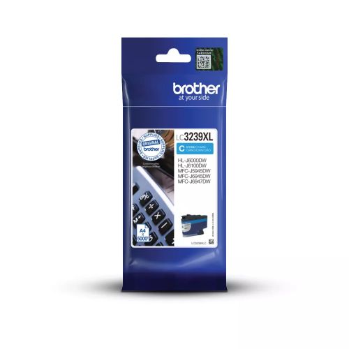 Vente Cartouches d'encre BROTHER LC-3239XLC Cyan Ink 5000 pages