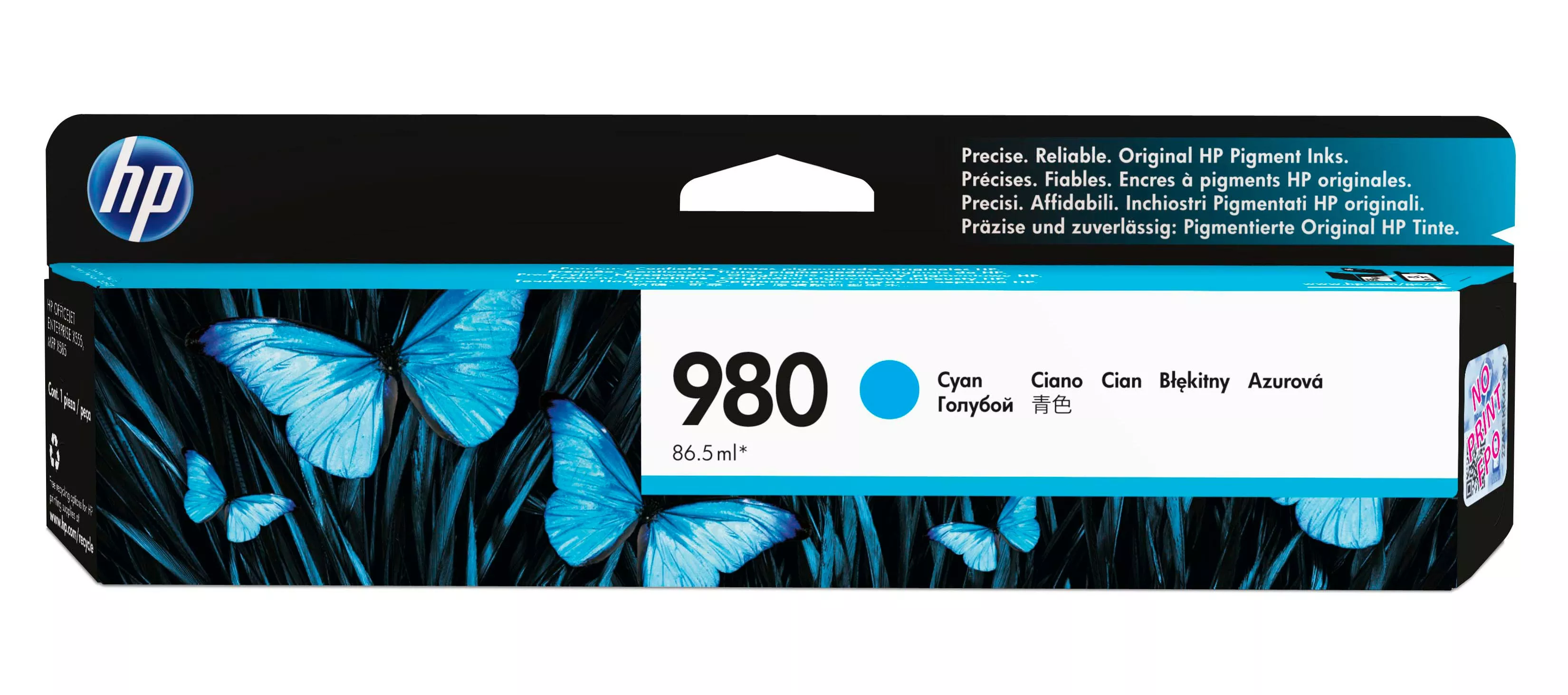 Achat HP 980A original Ink cartridge D8J07A cyan standard capacity au meilleur prix