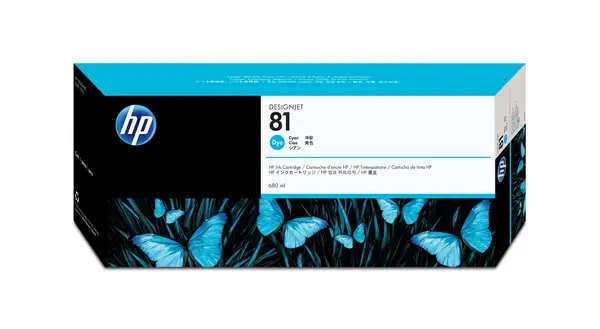 HP 81 cartouche d'encre cyan 680 ml - Autres consommables - visuel 1