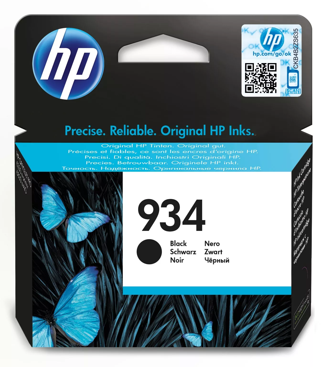 Vente Cartouches d'encre HP 934 original Ink cartridge C2P19AE BGX black standard sur hello RSE