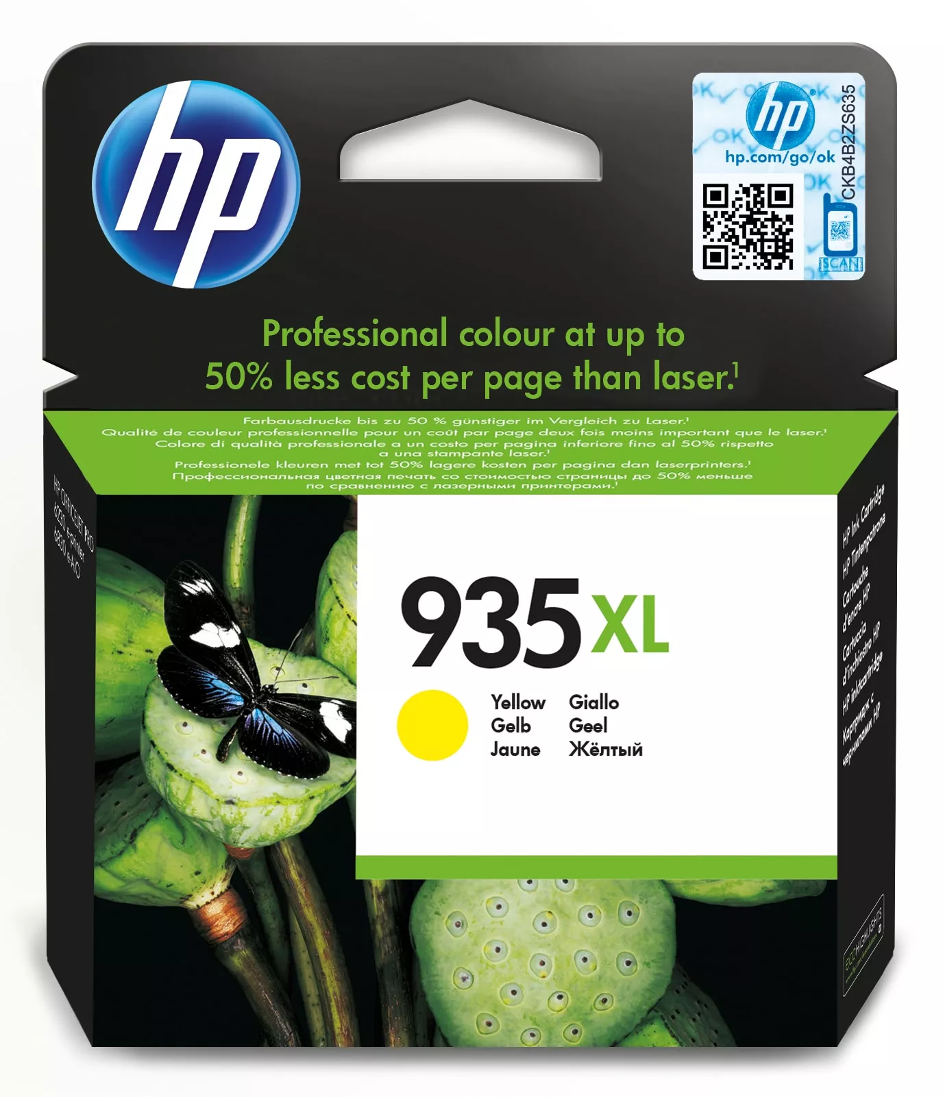 Revendeur officiel HP 935XL original Ink cartridge C2P26AE BGX yellow high