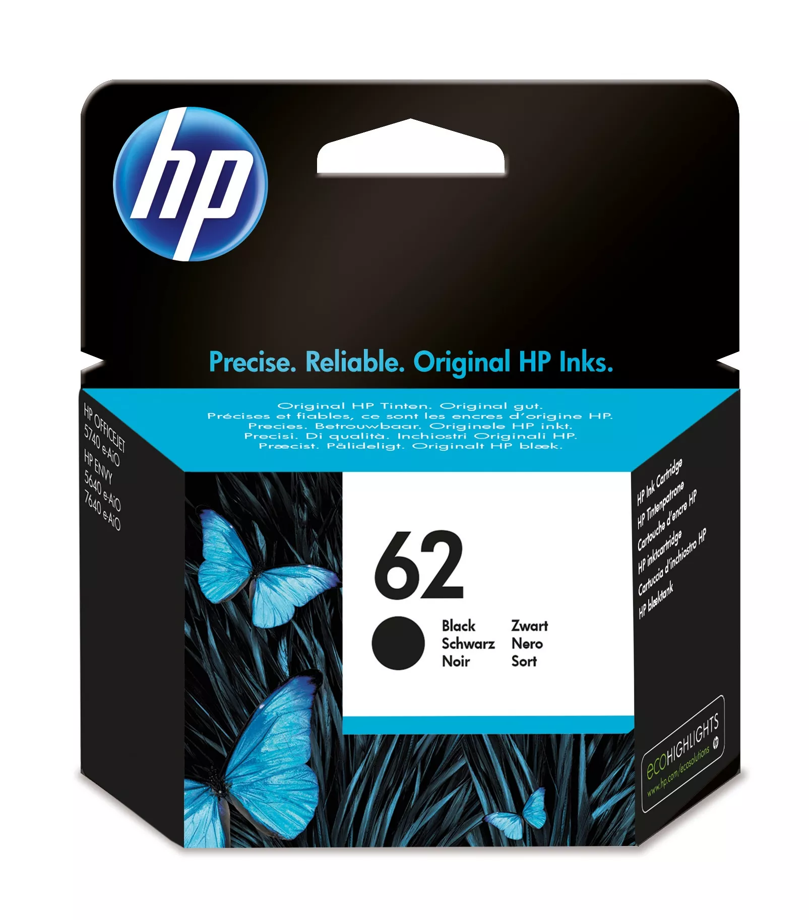 Achat HP 62 original Ink cartridge C2P04AE UUS black standard au meilleur prix