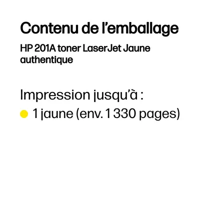HP 201A toner LaserJet Jaune authentique - Toner - visuel 2
