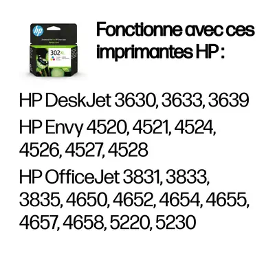 302XL Cartouche d’encre trois couleurs grande capacité authentique - HP - Cartouches d'encre - visuel 9