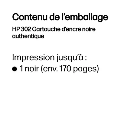 HP 302 Cartouche d’encre noire authentique - Cartouches d'encre - visuel 4