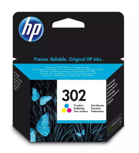 Revendeur officiel HP 302 original Tri-color Ink cartridge F6U65AE 301 Blister