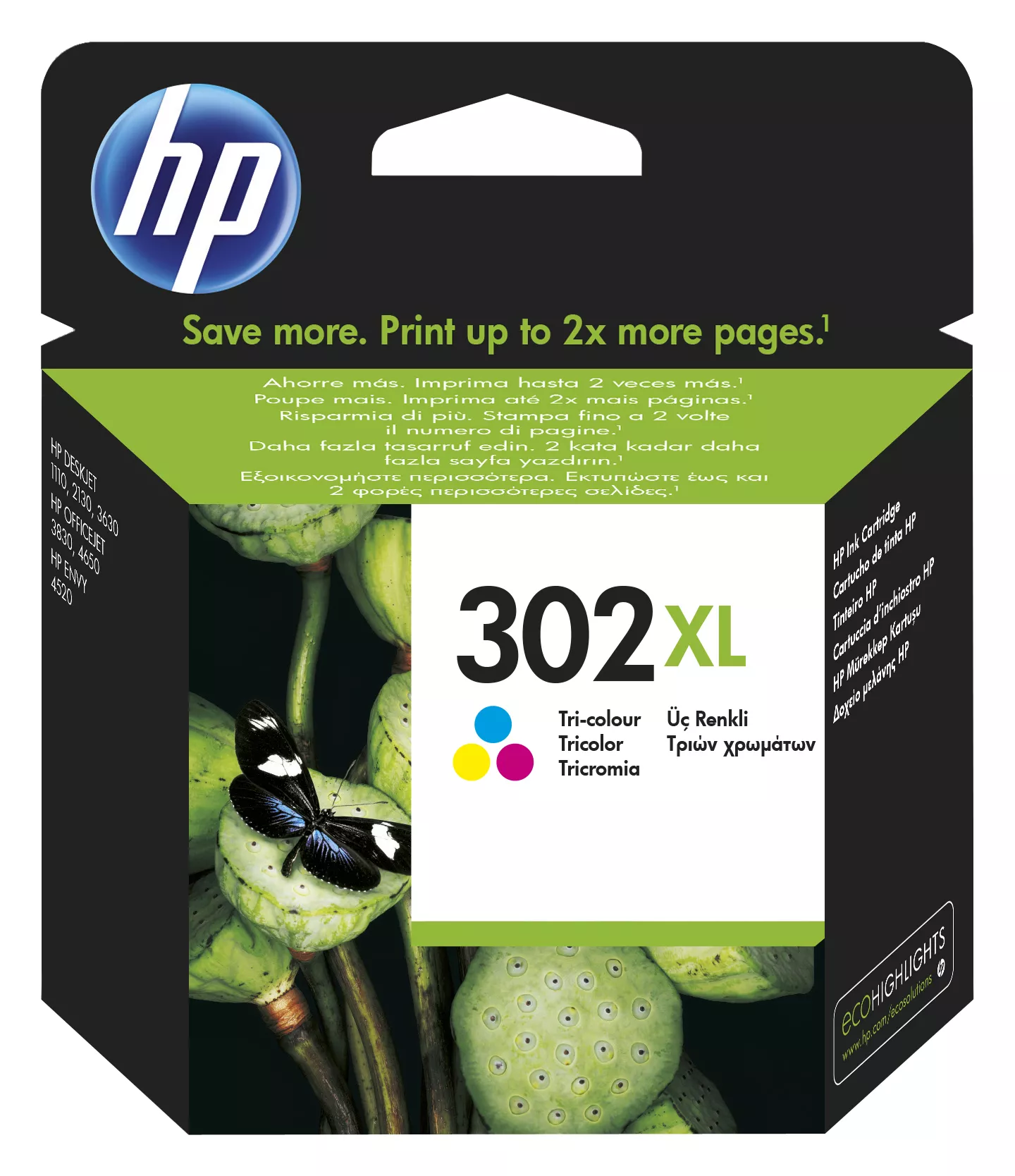 Vente HP 302XL original Tri-color Ink cartridge F6U67AE 301 HP au meilleur prix - visuel 2