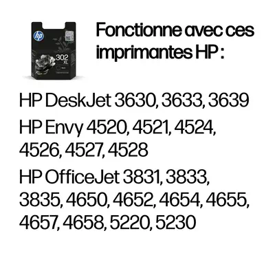 302XL Cartouche d’encre noire grande capacité authentique - HP - Cartouches d'encre - visuel 2