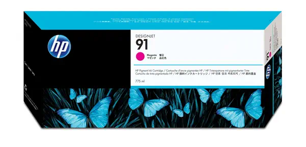 91 DesignJet cartouche d'encre pigmentée magenta, 775 ml - HP - Toner - visuel 1