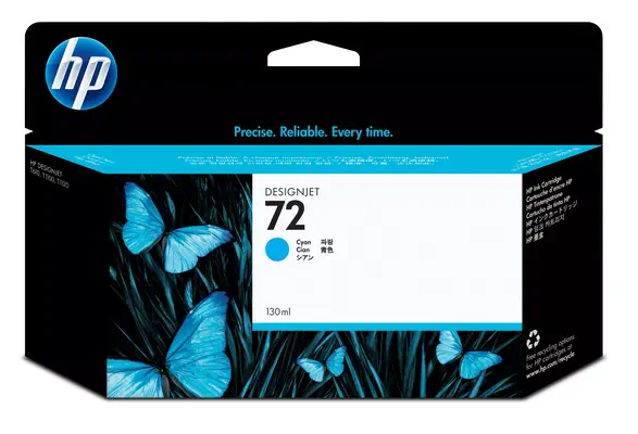 HP 72 cartouche d'encre DesignJet cyan, 130 ml - Autres consommables - visuel 2