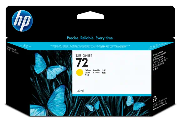 HP 72 cartouche d'encre DesignJet jaune, 130 ml - Autres consommables - visuel 2