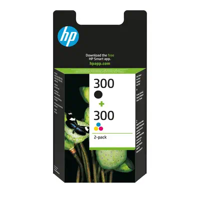 300 pack de 2 cartouches d'encre noir/trois couleurs authentiques - HP - Cartouches d'encre - visuel 10
