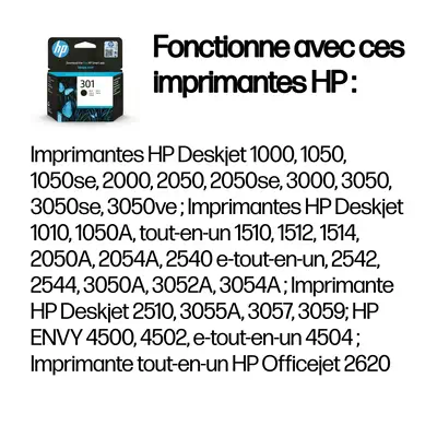 HP 301 cartouche d'encre noir authentique - Cartouches d'encre - visuel 3