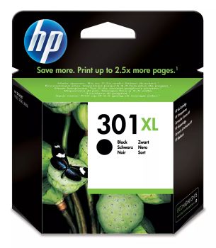 Vente Cartouches d'encre HP 301XL original Ink cartridge CH563EE 301 black high cap 480 pages