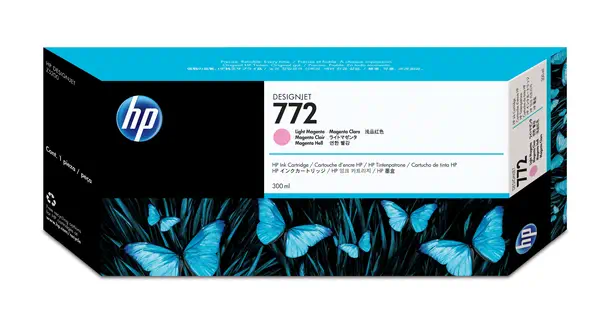 772 cartouche d'encre DesignJet magenta clair, 300 ml - HP - Autres consommables - visuel 1